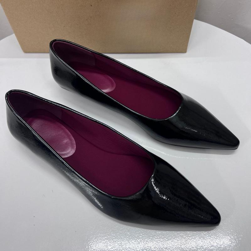 Fashion 2025 Spring Elegant Pointed Toe Office Lady Shoes Comfortable Low Heel Wedge Fashion Leopard Leather Women's Mary Jane Shoes