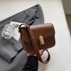 2025 autumn new Korean version personalized simple shoulder small square bag trendy fashion niche design retro messenger bag