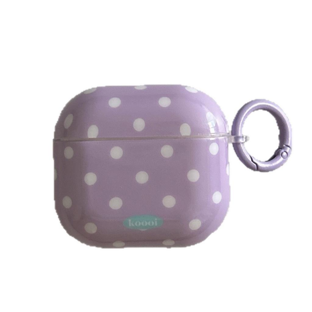 The ins-style white polka dot AirPods 1/1 earphone protective case Pro 1 generation is compatible with Apple Bluetooth earphone covers