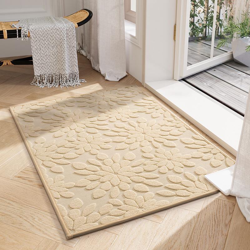 

Легкий роскошный коврик для входа, коврик для ног, пылеулавливающий песок, впитывающий грязь, нескользящий коврик для крыльца, ковер 40x60cm