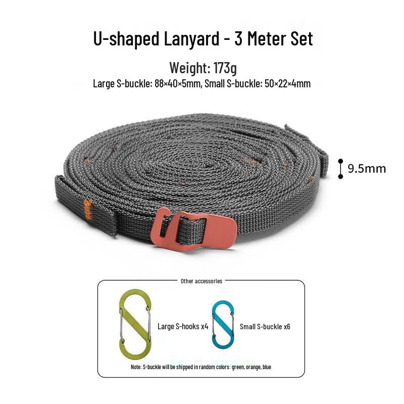 Outdoor Stainless Steel Luggage Tie-Down Straps