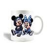 Mug en céramique - MANIACASE - Mickey Minnie - blanc - 30 cl - compatible micro-ondes