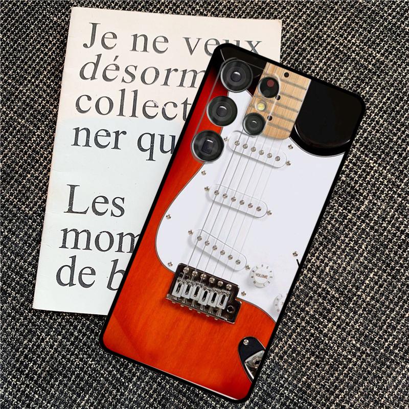 Guitar Violin Fiddle Music Case For Samsung Galaxy S21 S22 S23 S24 Ultra Note 20 Note 10 S8 S9 S10 Plus S20 FE Cover