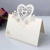 50Pcs Heart Shape Table Number Cards Wedding Table Number Card For Table Setting Wine Glass Christmas Wedding Decoration