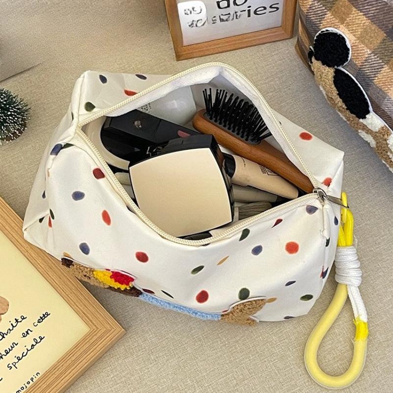 New Dachshund Puppy Cosmetic Bag for Girls Storage Bags Large Capacity Women Portable Organizer with Braided Keychain Wholesales