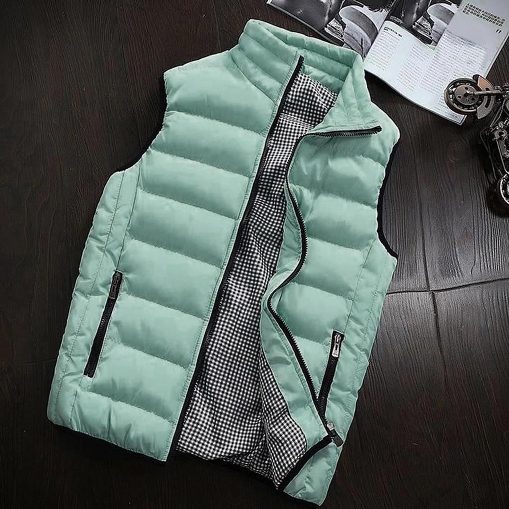 Männer Herbst Winter Mantel Gepolsterte Baumwolle Weste Warme Kapuze Dicke Weste Tops Jacke