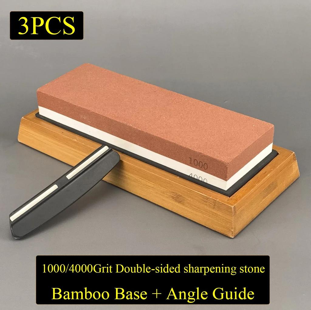 1000 3000 Grit Professional Knife Sharpener Whetstone Grinding Water Stone Knives Sharpening Stone Apex Egde Diamond Bars Set