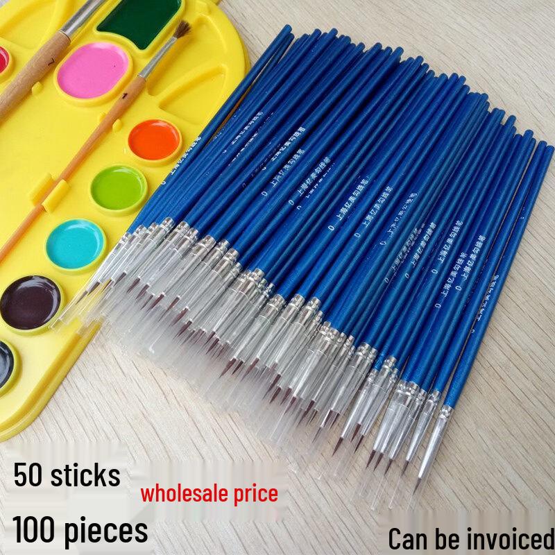 Jingshu Nylon Extra Fine Detail Brushes - 100-Pack