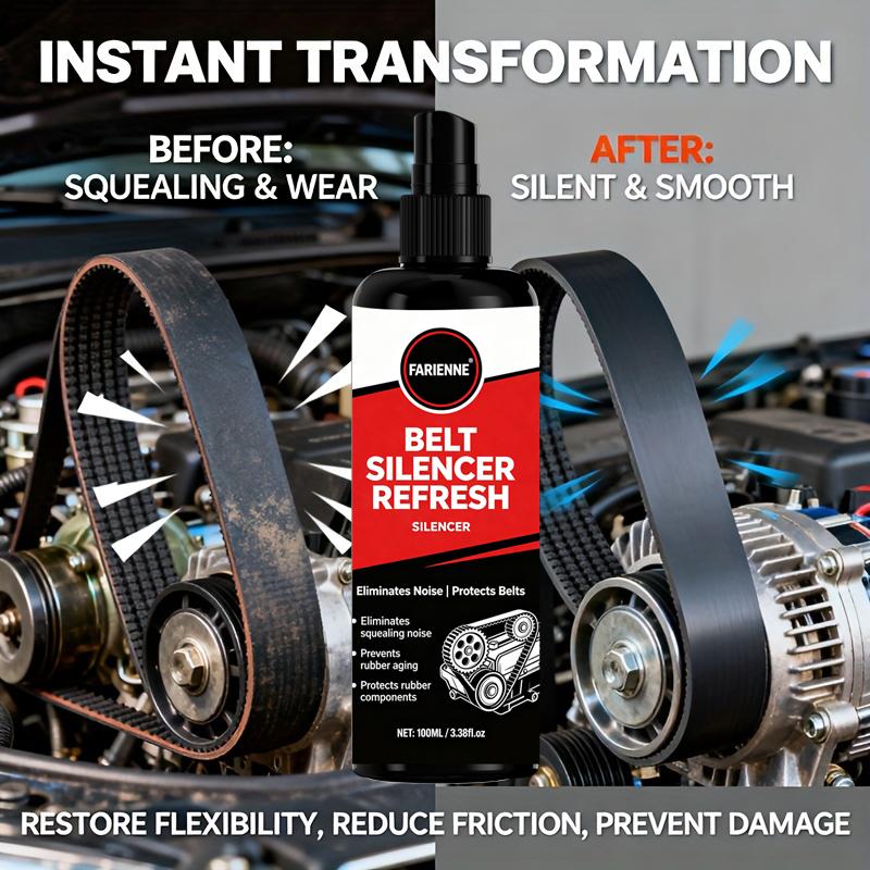 Engine Belt Dressing Spray, Noise Reducer Lubricant, Restore Elasticity, Prevent Aging Cracking For Car Treadmill AC Parts