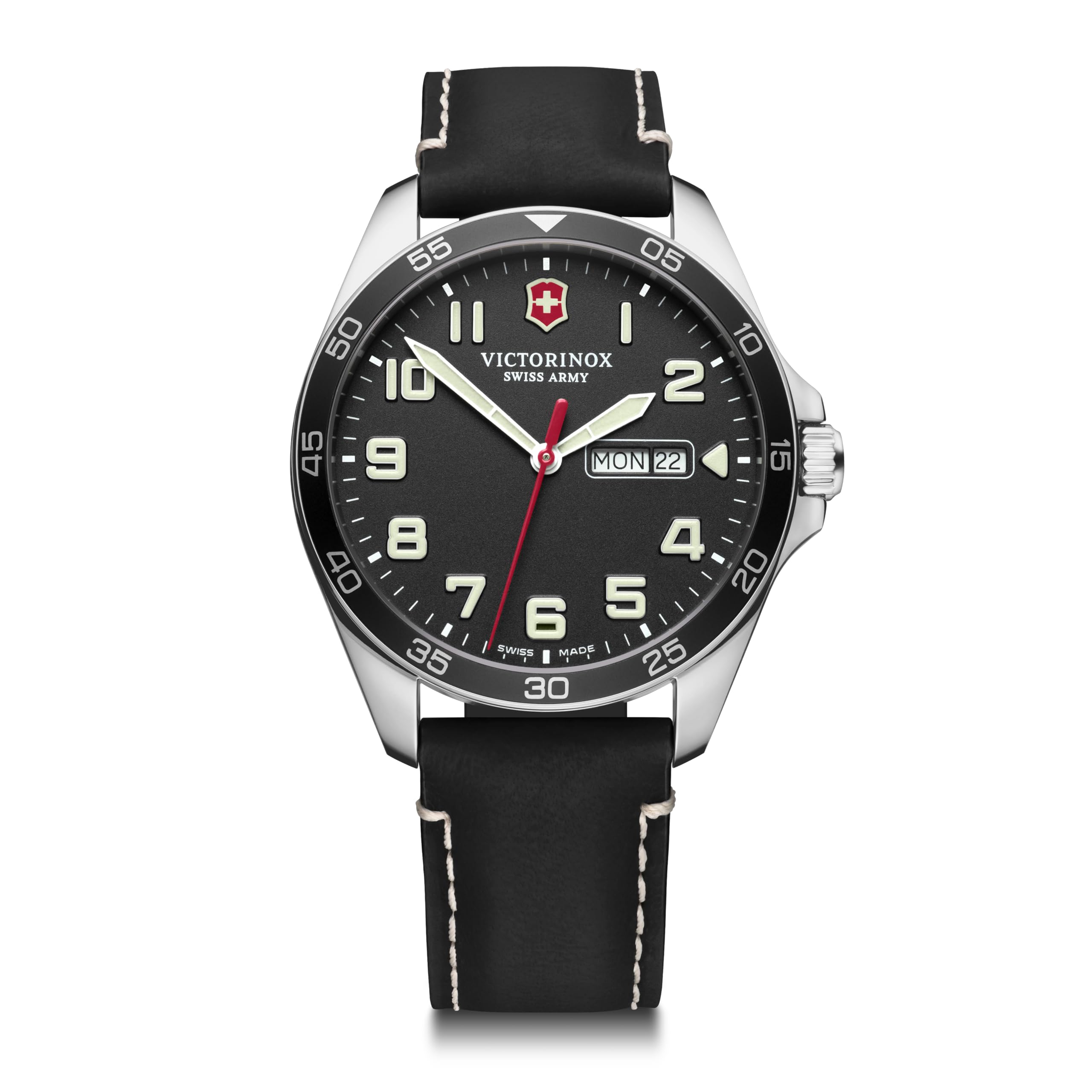 VICTORINOX FIELDFORCE 241846 Warranty Watch, Black