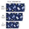 Kawaii Astronaut Cat Mouse Pad Cartoon Space Kitten Starry Sky Large Desk Mat Office Gaming Laptop Non-Slip Rubber Keyboard Pad