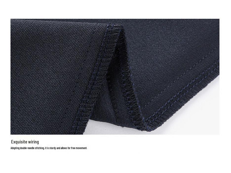 Men's Korean Style Slim Fit Casual Nine-Point Straight Leg Dress Pants