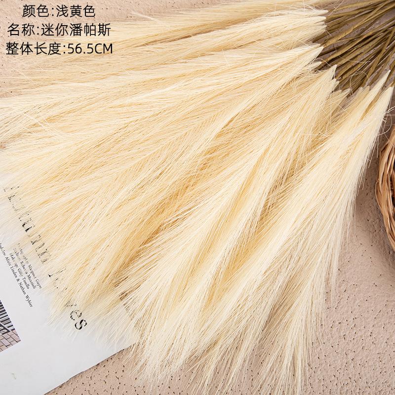 Artificial Flower Mini Pampas Reed Grass INS Wind Simulation Flower Manufacturer Home Decoration Wedding Wholesale