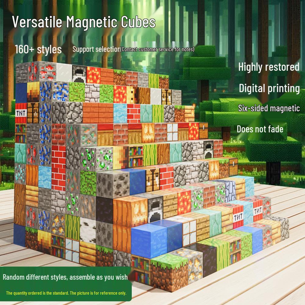 Magnetic Iron Building Blocks - Mini Educational Toy for Boys with Storage Box