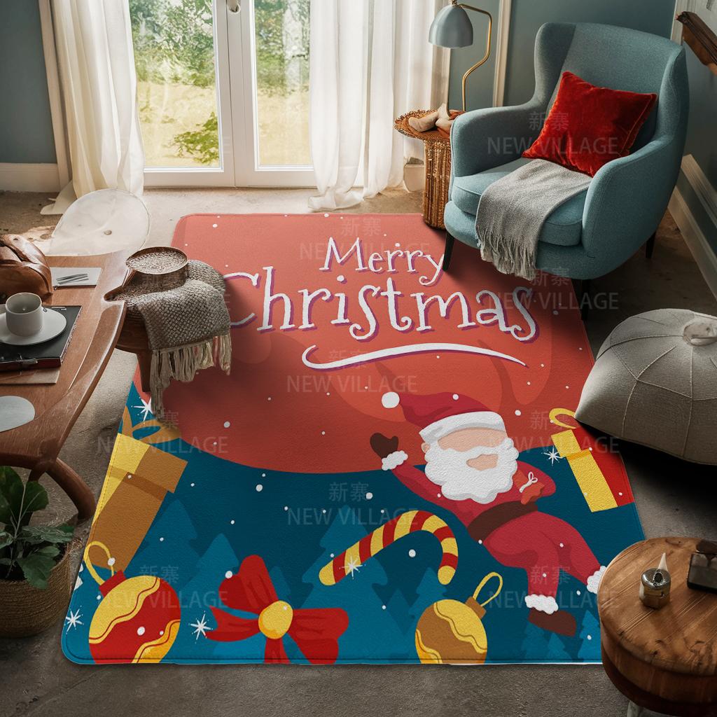 Koberec ke vchodu do domu Rohožka ke dveřím do domu Obývací pokoj Vana Koupelna Protiskluzové koberce s absorpcí vody vana Veselé Vánoce zima