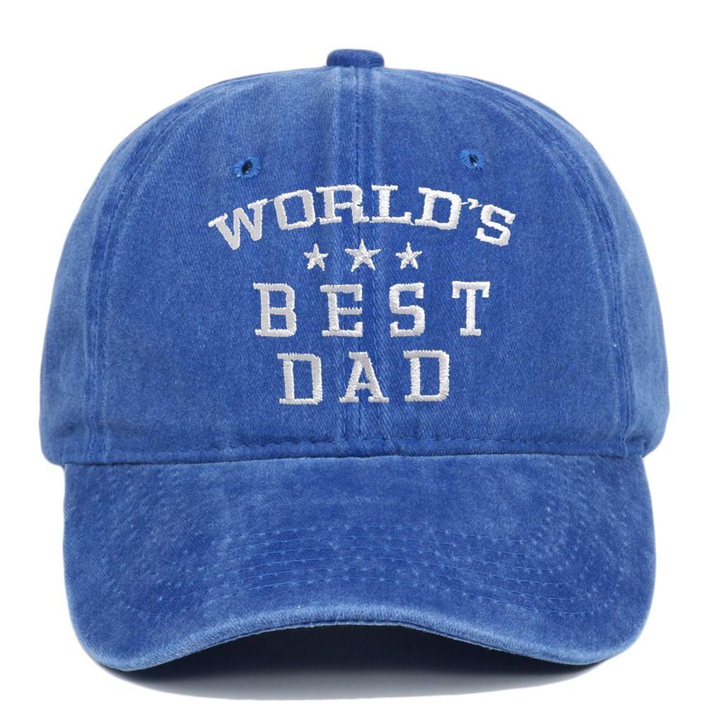 Vintage World's Best Dad Caps Adjustable Outdoor Sunscreen Hats Sport Visors Cap Father's Gift