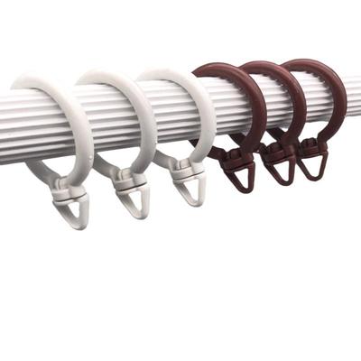 10Pcs 35/43mm Inner Plastic Curtain Rings Gourd Shape Home Shower Window Bath Curtain Hook Rod Clips Accessories