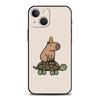 Cute Capybara Phone Case For iPhone 17 16 15 Pro Max 11 12 13 14 7 8 Plus SE 2020 X XR XS Cover Soft Black
