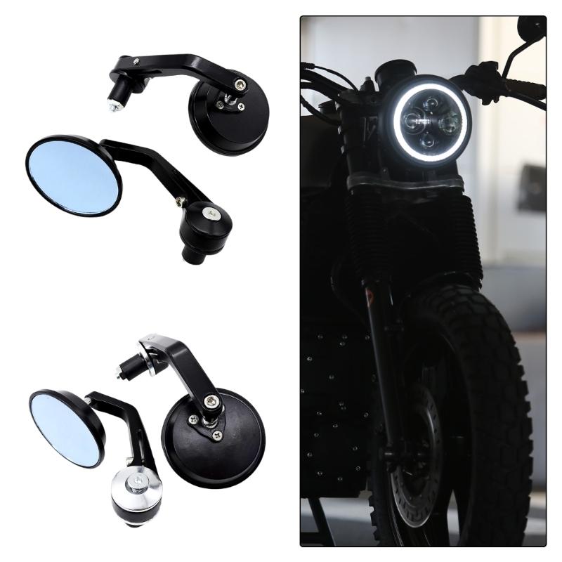 Upgrades Aluminum Motorbike Side Glass Adjustable Motorcycle Rearview Glass Set Simple Installation for Riders