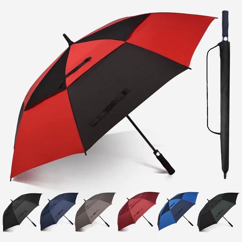 PULIAN Breathable Double-Layer Straight Golf Umbrella