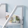 Kids Bookshelf and Toy Storage 3-Tier Sling Book Rack, White