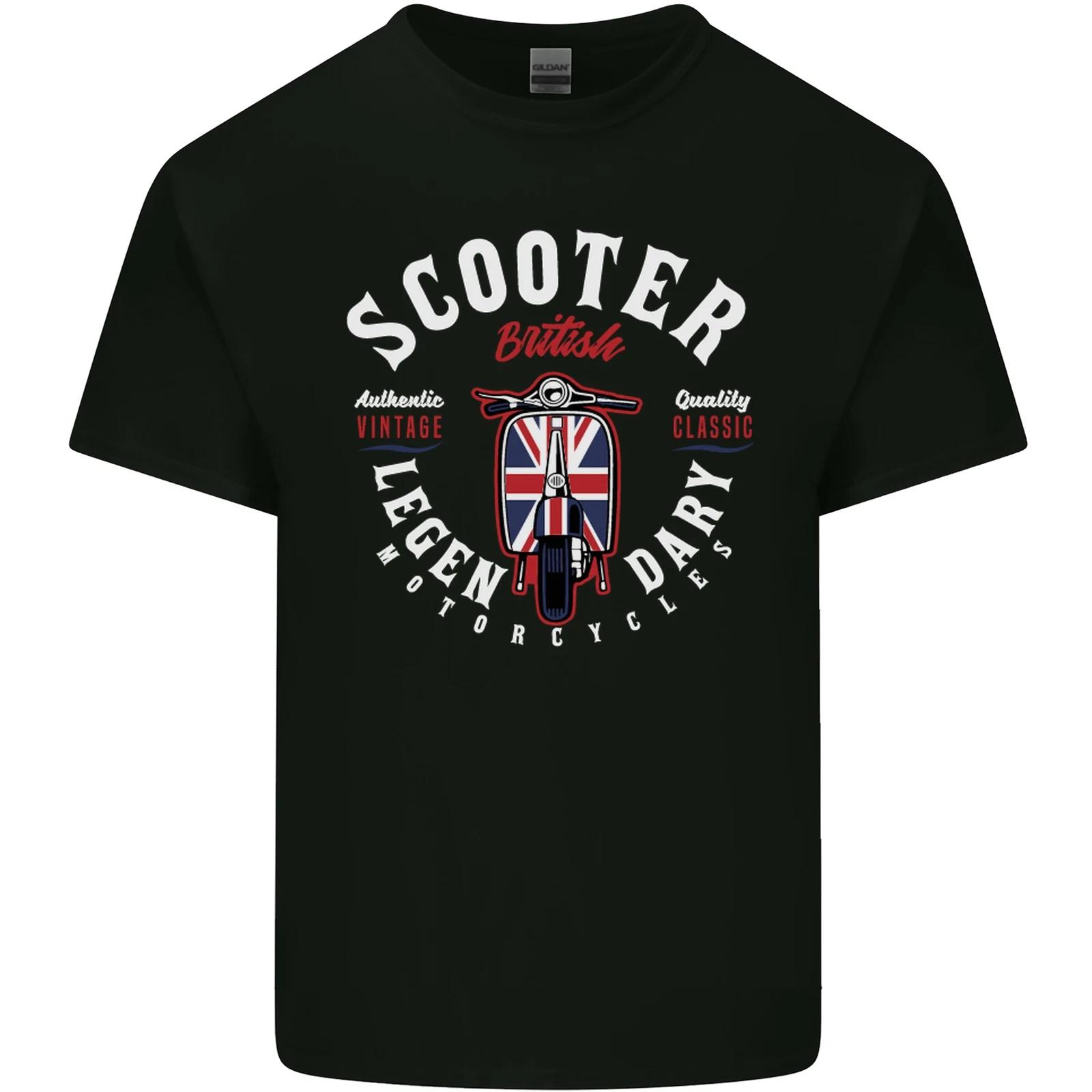 Legendary British Scooter Motorcycle MOD Kids T-Shirt Childrens 3XL