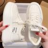 Nová Móda Kožené Dámské Černé Bílé Ležérní Dámské Vulkanizované Tenisky Prodyšné Sportovní Chůze Běh Platforma Ploché Boty