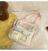 College Cute Large Capacity Middle and High School Students Computer School Bag Casual Versatile Backpack Commuting Sweet Makeup Bag