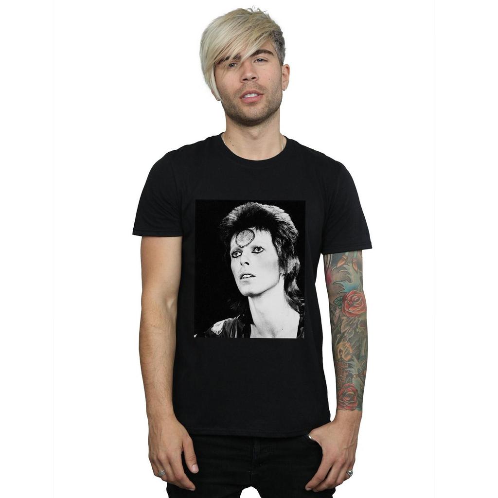 David Bowie Mens Ziggy Looking T-Shirt