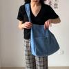 Washed Denim Bag Large Capacity Crossbody Bag Student Class Tote Bag Women's Simple Shoulder Bag