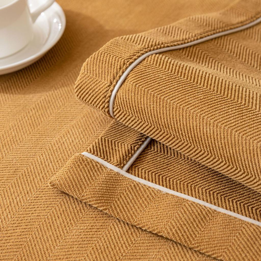 Vier Jahreszeiten Universal Chenille Stoff Einfarbig Fischgrätgestreift Sofakissen Modern Schlicht Rutschfest Sofakissen Handtuch