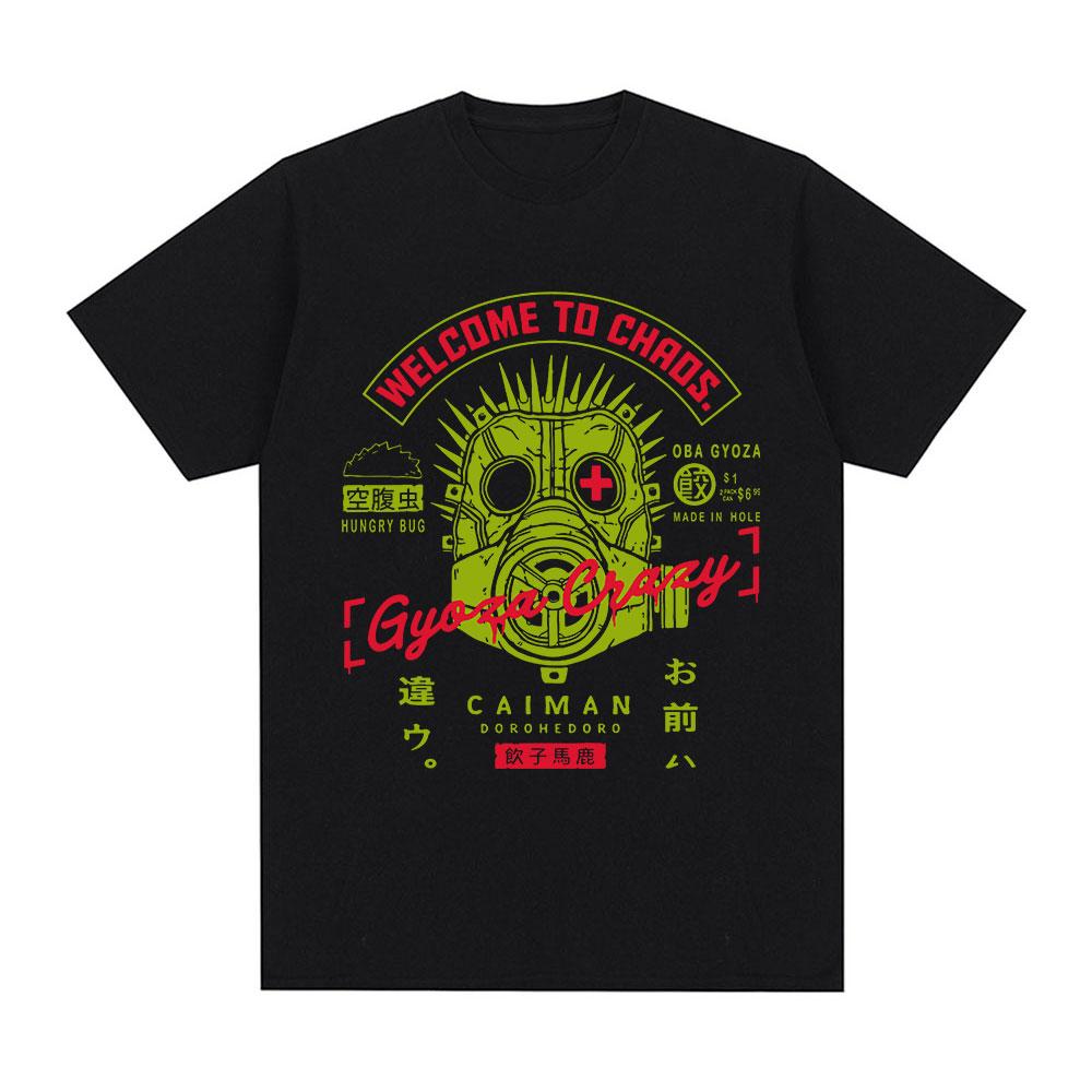 Anime Dorohedoro Kaiman T Shirt Gothic Manga Graphic Print T Shirts Men's Fashion Casual Cotton Oversized T-shirt Streetwear