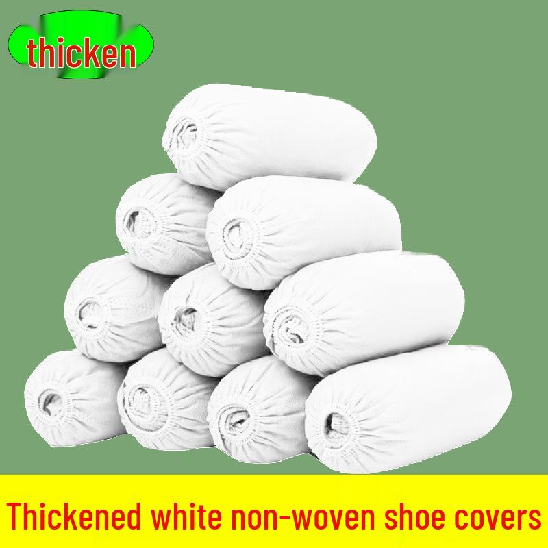 Extra Thick, Wear-Resistant, Anti-Slip Non-Woven Shoe Covers for Home, Students & Adults