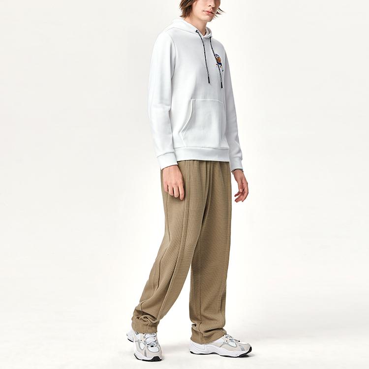 New FILA Hooded Sweatshirt Spring Autumn And Winter Men's Standard White F11M148215F-WT