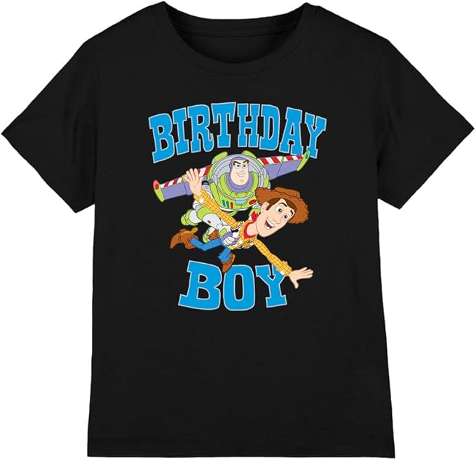 Toy Story Birthday Boy Woody and Buzz Unisex Kids T Shirt 110