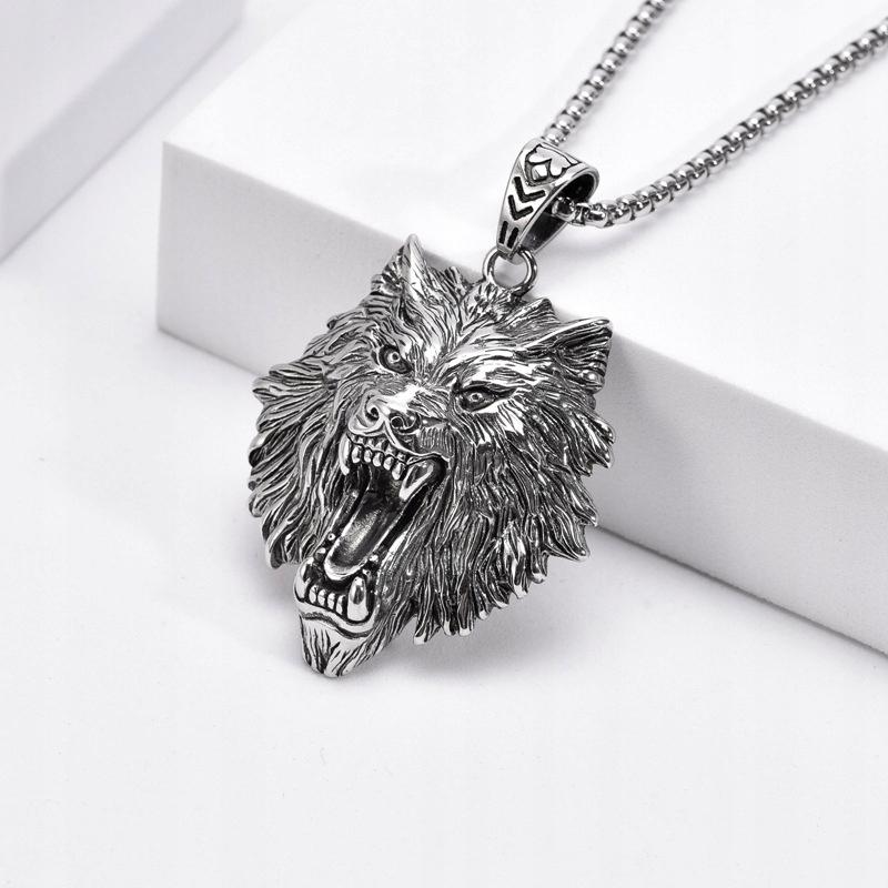 Wolf Necklace Pendant Viking Nordic 252