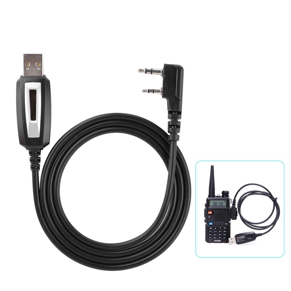 Program Walkie Talkie Programming Cable with CD Driver for Baofeng GT 3 UV 82 BF 888s Radio