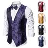 Mens Casual Formal Suit Waistcoat Vest For Stage Performance Dinner
