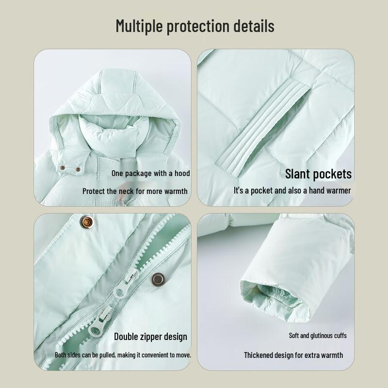 Yuan Yuan Princess Girls' Winter Down Puffer Jacket