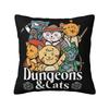 Funny And Cats Square Pillow Cases Cushion Covers Awesome Zipper Decor Pillowcase for Living Room