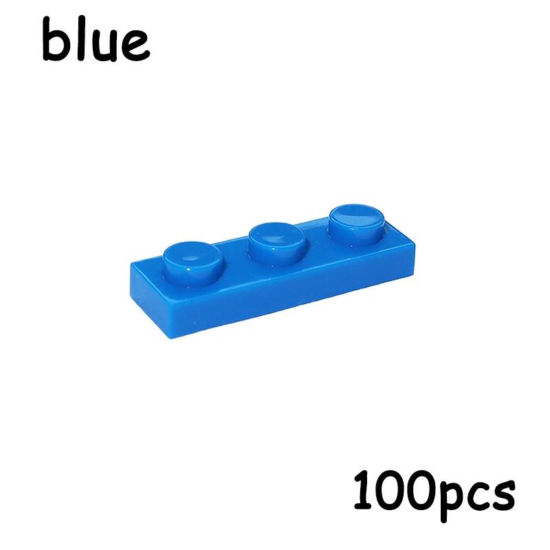 100PCS MOC Assemble Particles 3623 Size 1x3 Bricks Dots 1*3 Building Blocks DIY Educational Creative Toy for Kids