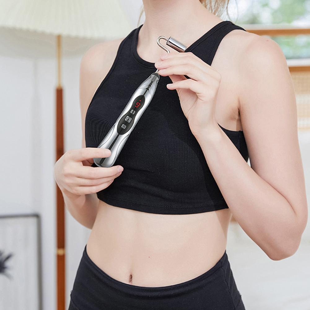 Biological Microelectric Pulse Pen Pain Relief Muscle Deep Tissue Massage Pen Muscle Stimulator Therapy Pen Self Massage Tools