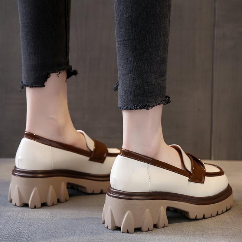 Лоферы женские Туфли Мэри Джейн на платформе Женские повседневные туфли-лодочки — фото 6