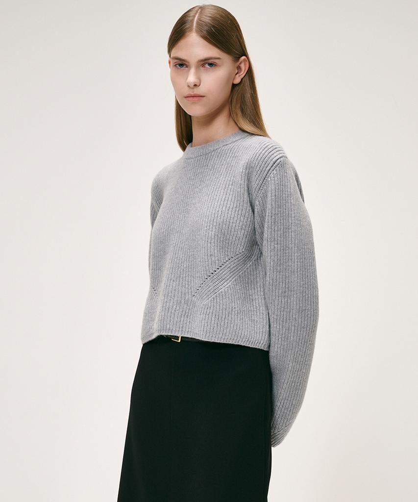 KEI CURRENT Fisherman Sweater_Gray