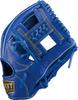 ZETT Youth Baseball Soft Royal Blue BJGB74530F Glove, Steer, All-Around, Left-Handed Throw, (2500), Size M,