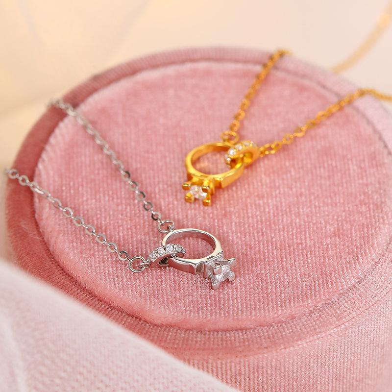Banyan Tree S925 Silver Mobius Pendant Necklace - Light Luxury, Niche Ins Cold Style Clavicle Chain
