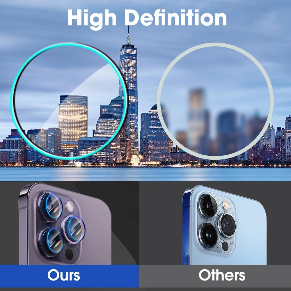 5-1Sets Camera Lens Glass For iPhone 16 15 Pro Max 15 Plus Camera Lens Screen Protector Film Tempered Glass For iPhone 16Pro Max