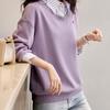 Korean Version of Age-reducing Sweatshirt for Women In Autumn New Casual Slimming Fake Two-piece Top