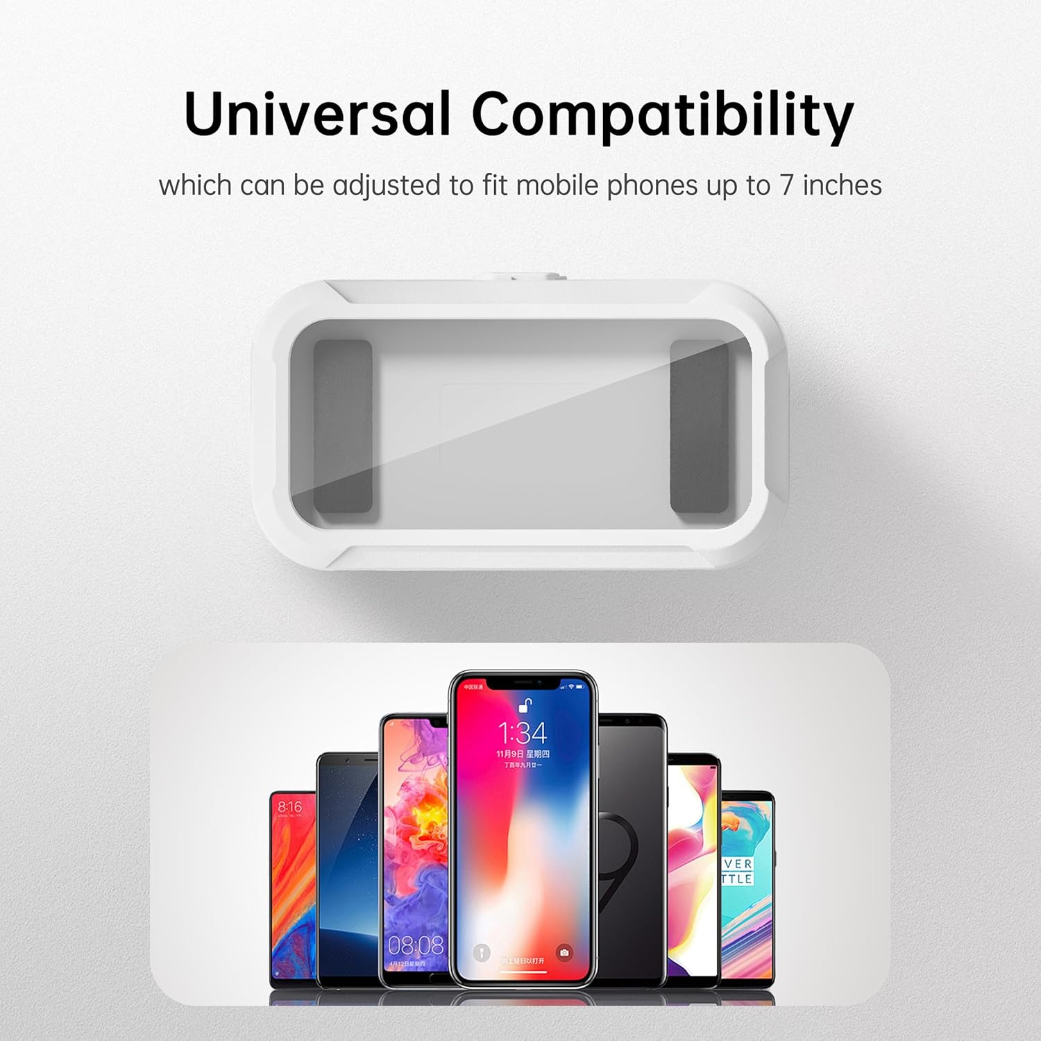 Shower Phone Holder Waterproof, 360° Rotatable Retractable Adjustable, Anti-Fog with Touch Screen Wall Mount Case Universal for Bathroom, Bathtub,