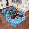 Anime Warrior with Fire Dragon suitable as a non-slip mat for the living room or bedroom sofa